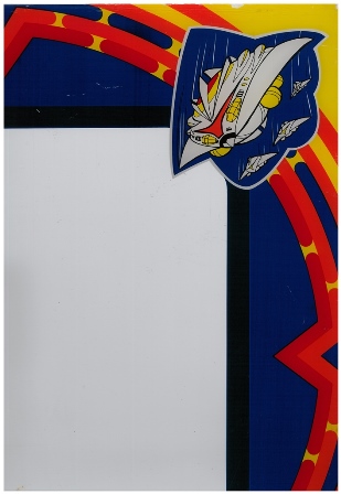 Tehkan Phoenix monitor glass scan - top right